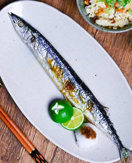 Sanma no Shioyaki (Grilled Pacific Saury)