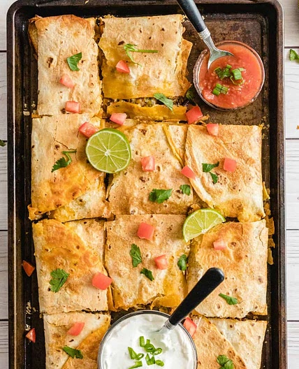 Sheet Pan Quesadillas