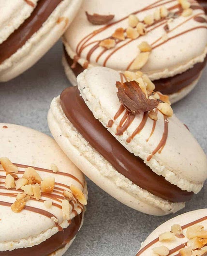 Chocolate Hazelnut macarons