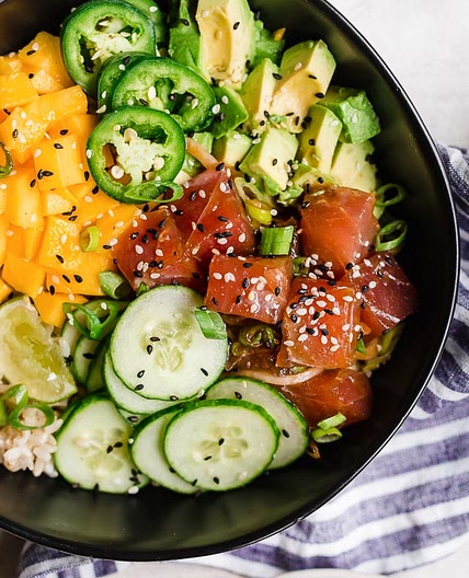 Ahi Poke Bowl with Mango