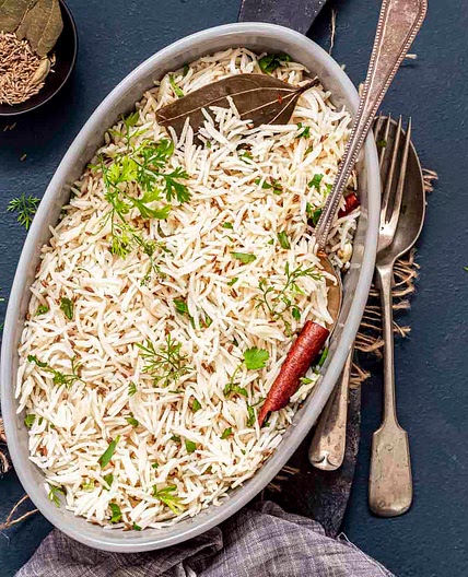 Jeera Rice(Indian Cumin Rice) - Stove Top & Instant Pot