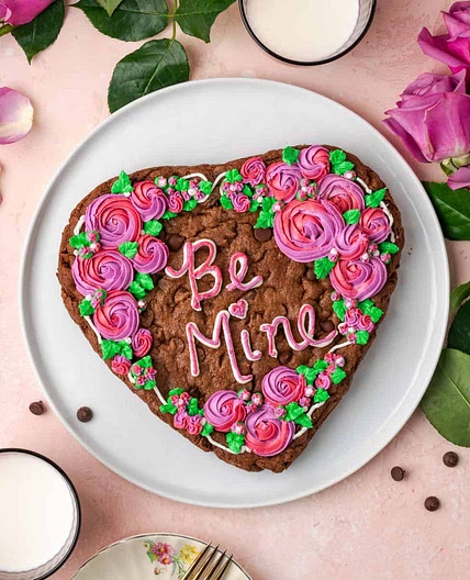 Valentines Cookie Cake