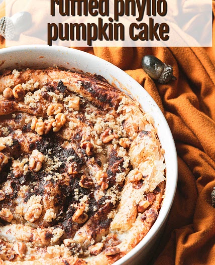 RUFFLED PHYLLO PUMPKIN CAKE