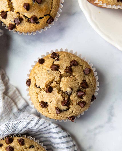 Almond Flour Chocolate Chip Muffins