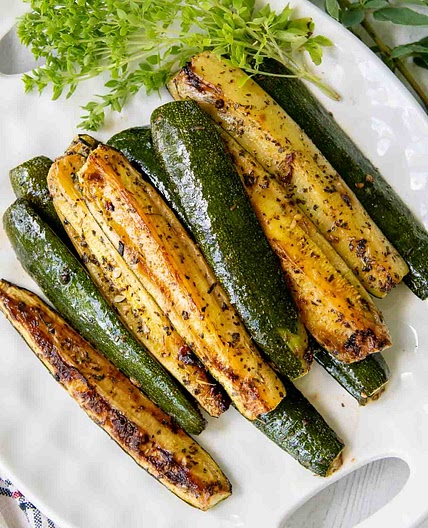20 Minute Roasted Zucchini (Not Soggy!)