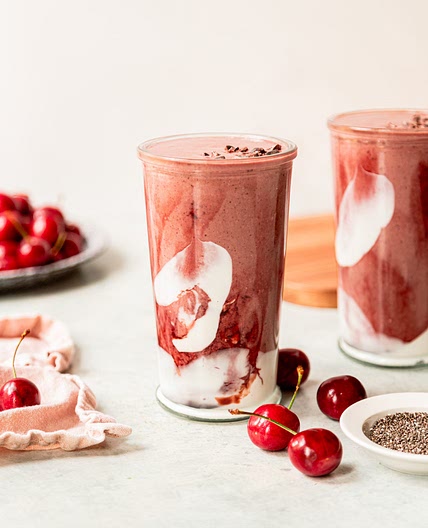 Seriously Luscious Chocolate Cherry Smoothie