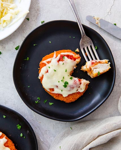 Air Fryer Chicken Parm with Chicken Patty