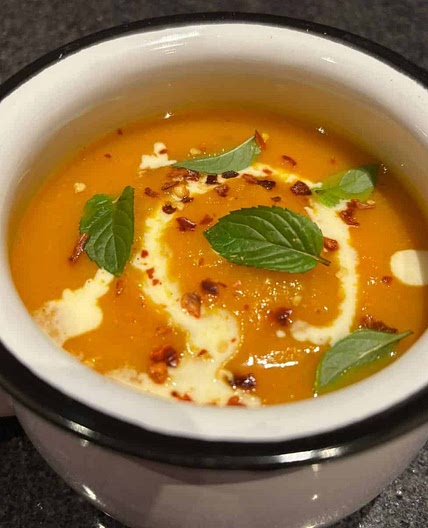 Butternut squash and carrot soup