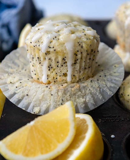 Fluffy, Moist Gluten-Free Lemon Poppy Seed Muffins