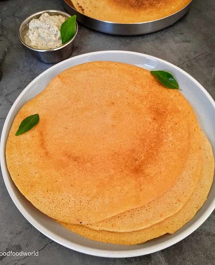Traditional recipe for Adai (Savory Lentil Crepes)