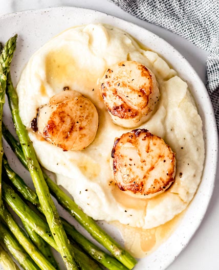 Garlic Butter Seared Scallops (Low-carb, Keto)