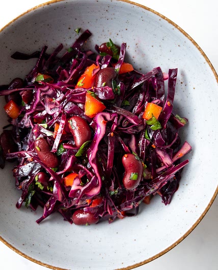 Cabbage Kidney Bean Salad