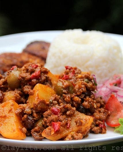 Cuban beef picadillo