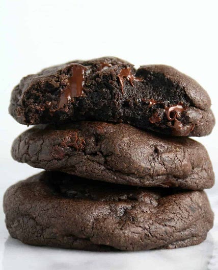 Dark Double Chocolate Cookies