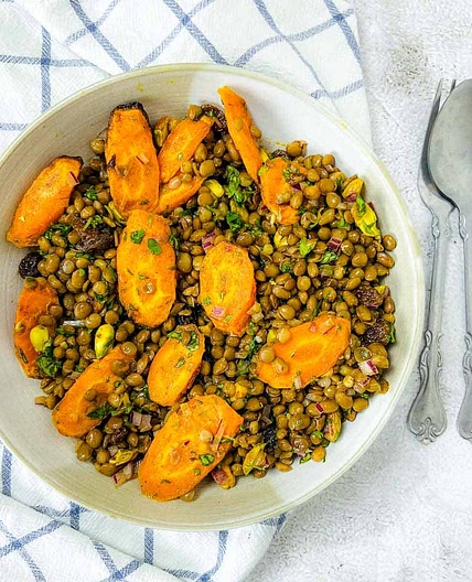 Moroccan Lentil and Carrot Salad