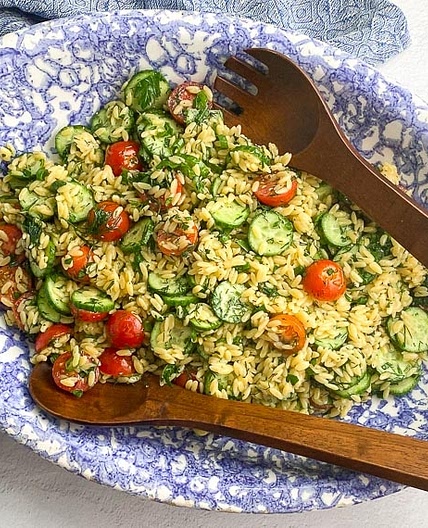 Low FODMAP Orzo Salad