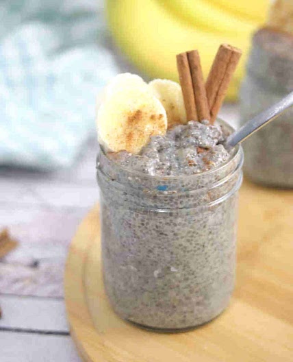 Banana Chia Seed Protein Pudding
