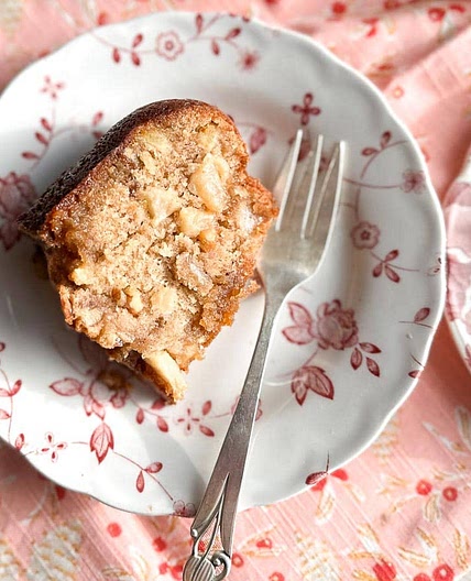 Low FODMAP Apple Nut Bundt Cake