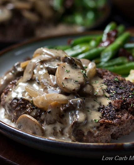 Hamburger Steak and Gravy Recipe (with Mushroom Gravy)