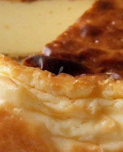 Rich and Browned Camembert Cheesecake