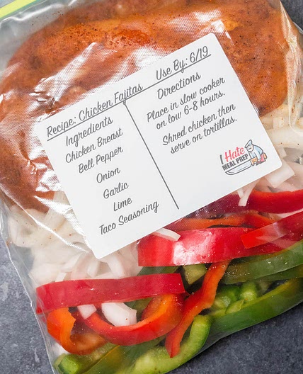 Freezer Chicken Fajitas Recipe