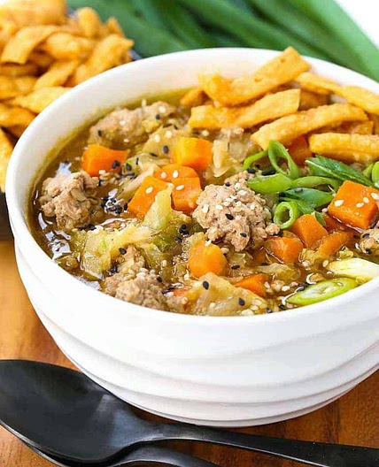 Pork Egg Roll Soup Recipe