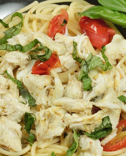 Spaghetti Fresca with Jumbo Lump Crabmeat