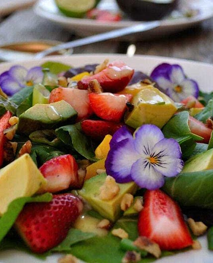 Spring Strawberry Mango Avocado Salad