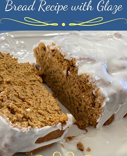 Easy 2-Ingredient Pumpkin Bread Recipe with Glaze