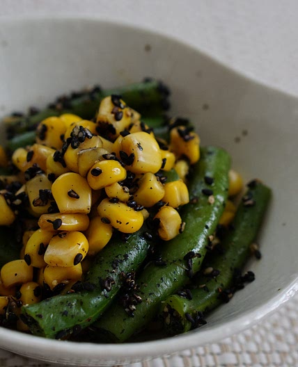 Green Beans and Corn with Sesame