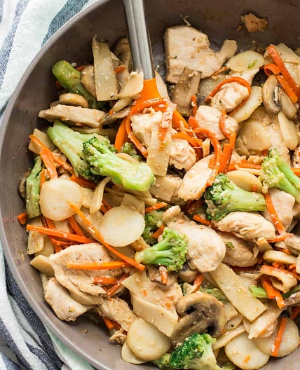 Low-Sodium Moo Goo Gai Pan