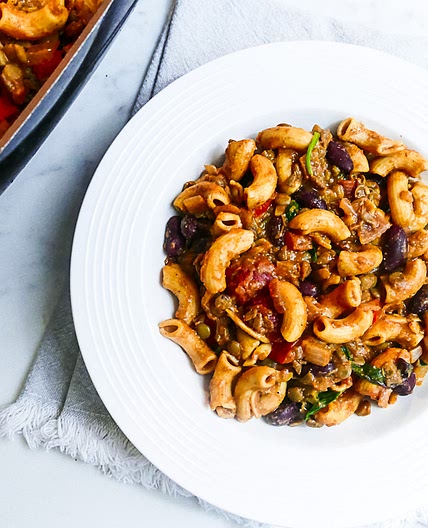 Chili Mac (Protein-packed, whole-food plant-based)