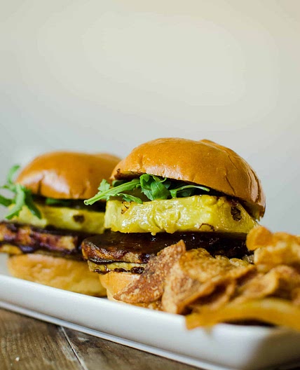 Vegan Caramelized Pineapple Jalapeno BBQ Sandwiches