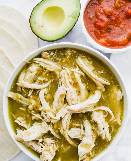 2 Ingredient Salsa Verde Chicken