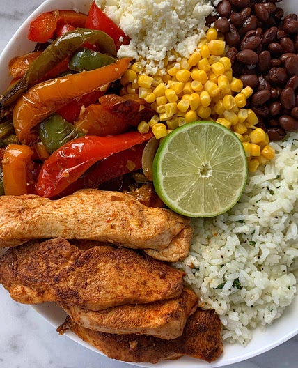 Fajita Chicken Burrito Bowls