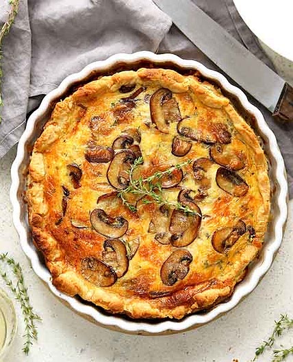 Mushroom Quiche