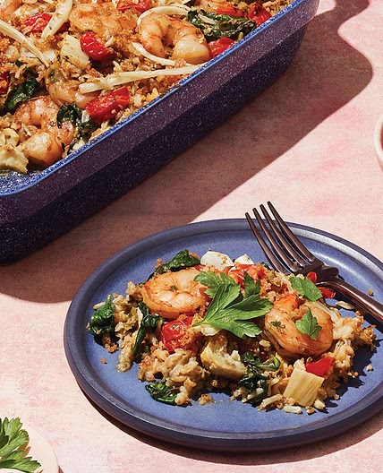 Mediterranean Shrimp Bake