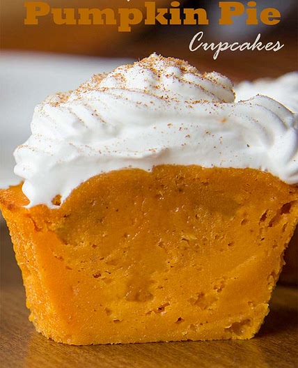 Impossible Pumpkin Pie Cupcakes