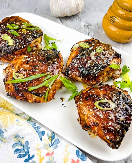 Air Fryer Honey Garlic Chicken Thighs