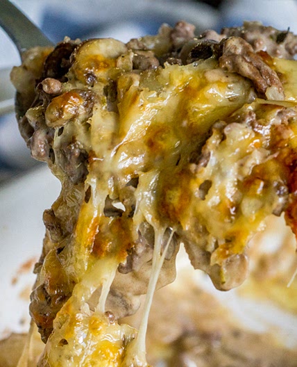 Mushroom Burger Casserole