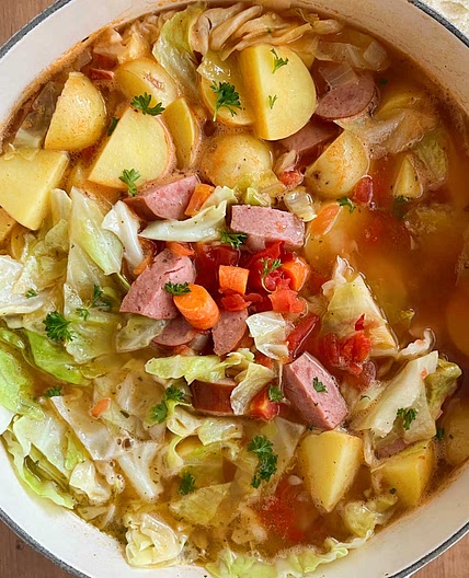 Cabbage Soup with Sausage