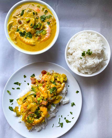 Easy Coconut Shrimp Curry