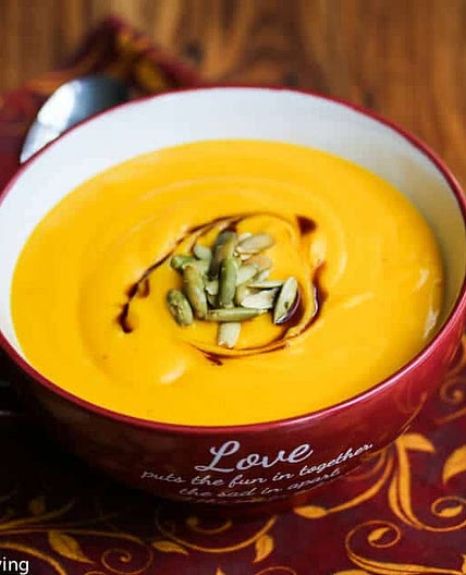 Creamy Red Curry Coconut Butternut Soup