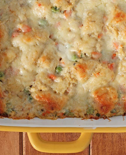 Bubble Up Chicken Pot Pie Casserole