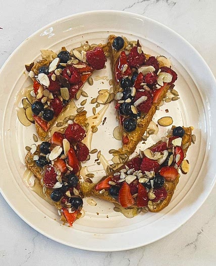 Peanut Butter and Berry Toast