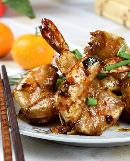 Cantonese Style Pan-fried Shrimps