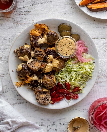 Cheeseburger Meatballs