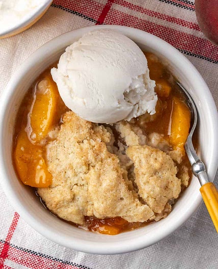 Gluten Free Peach Cobbler