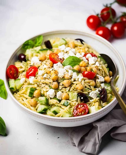 Easy Pesto Orzo Salad