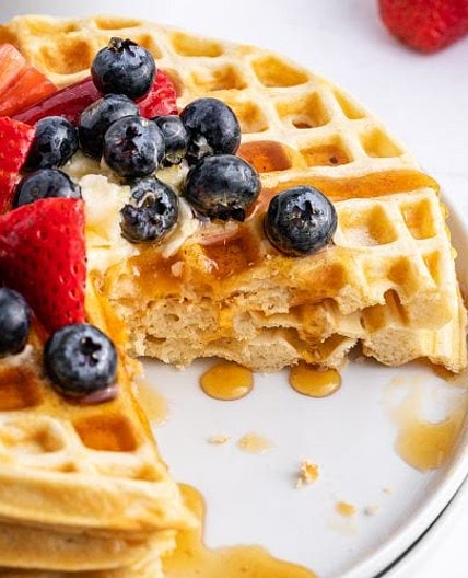 Golden Butter Waffles